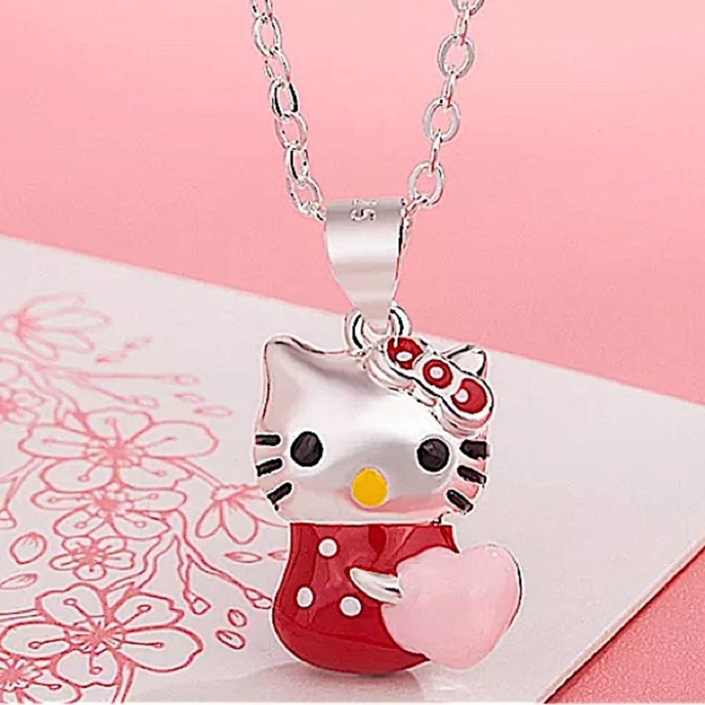 HELLO KITTY STERLING SILVER NECKLACE